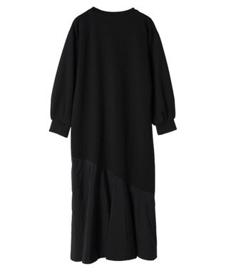 Green Parks armonia．布帛切り替えポンチワンピース Black