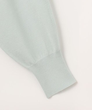 組曲 【洗える】Elenaパフスリーブ ニット グリーン系