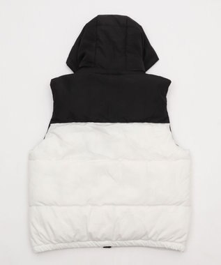 WEGO 【25年秋冬新作/ユニセックス着用ITEM/MLサイズ展開】2WAYパファーベスト ブラック