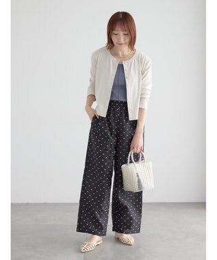 Te chichi 【接触冷感/マシンウォッシャブル】バイカラー2WAYニットタンクトップ チャコールグレー