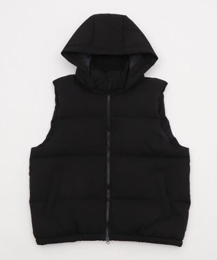WEGO 【25年秋冬新作/ユニセックス着用ITEM/MLサイズ展開】2WAYパファーベスト ブラック