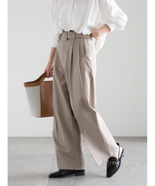 Te chichi ハイウエストワイドチノパンツ《2026 spring catalog item》 ベージュ