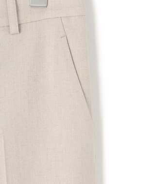 23区 【セットアップ対応/洗える】アイアスマットストレッチ セミワイド パンツ ベージュ系