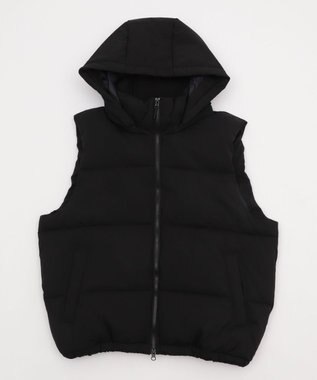 WEGO 【25年秋冬新作/ユニセックス着用ITEM/MLサイズ展開】2WAYパファーベスト ブラック