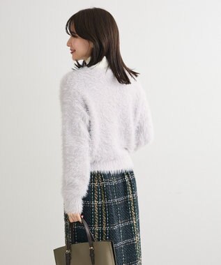 Green Parks ・Ｐｅｔｉｔ　Ｆｌｅｕｒ　シャギーニットカーディガン Light Gray