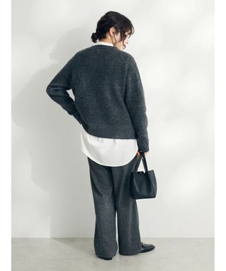 CRAFT STANDARD BOUTIQUE シンプルニットプルオーバー Charcoal Gray