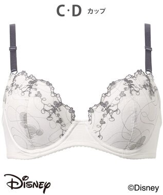  ブラジャー 【ディズニー】 自然なまるみシルエット ソフトなつけごこち 【ナチュラルアップブラ】 ミッキーマウス KB2063 ウイング／ワコール