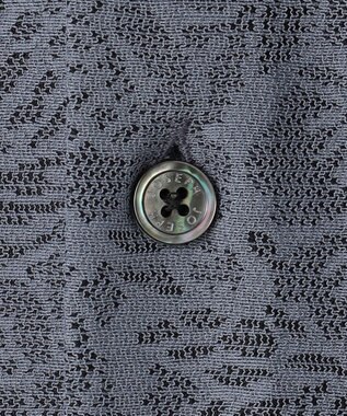 JOSEPH HOMME 新素材【洗える/通気性】ヨシタレース　レギュラーカラー半袖シャツ ネイビー系