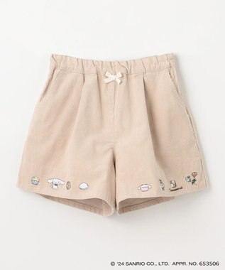 ANY KIDS 【any FAM×サンリオキャラクターズ】コーデュロイキュロット ミルクベージュ×シナモロール