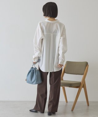 AMERICAN HOLIC 【花粉防止】【イージーケア】ベーシックシャツ Off White