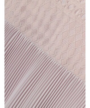 earth music&ecology レースプリーツブラウス Light Pink