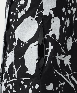 23区 【エステータ】ピグメントプリント スカート ブラックxホワイト