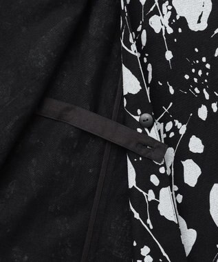 23区 【エステータ】ピグメントプリント スカート ブラックxホワイト