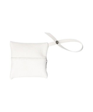 INTER-CHAUSSURES 【RIPANI】レザーチャームポーチ ホワイト