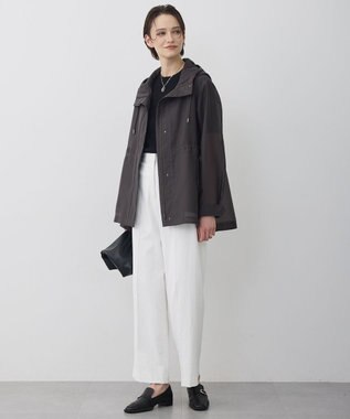 ICB L テントライン フーデットコート チャコール［シアー］