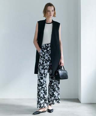 ICB オーガニックリブ タンクトップ アイボリー×ブラック