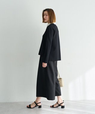 YECCA VECCA ベルトSETクロップド丈パンツ Black