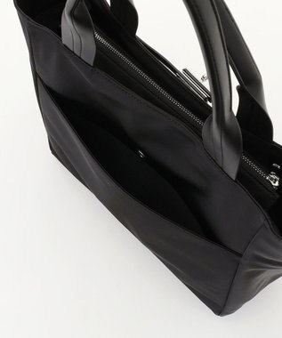 ICB 【A4サイズ収納可】ベルトバックルトート ブラック