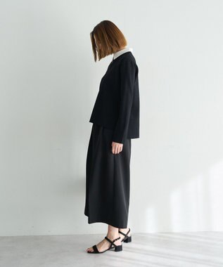 YECCA VECCA ベルトSETクロップド丈パンツ Black