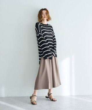 YECCA VECCA ベルトSETクロップド丈パンツ Mocha