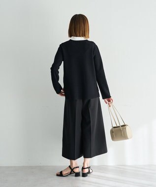 YECCA VECCA ベルトSETクロップド丈パンツ Black