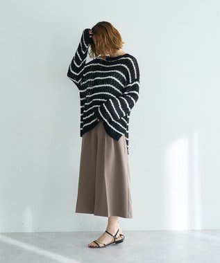 YECCA VECCA ベルトSETクロップド丈パンツ Mocha