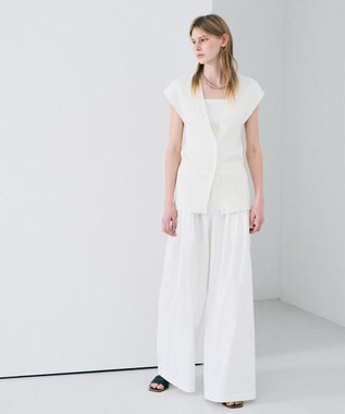 uncrave スムースニット 2WAYジレ オフ