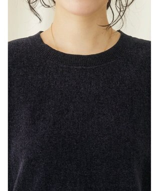 CRAFT STANDARD BOUTIQUE シェニールヤーンニットプルオーバー Navy