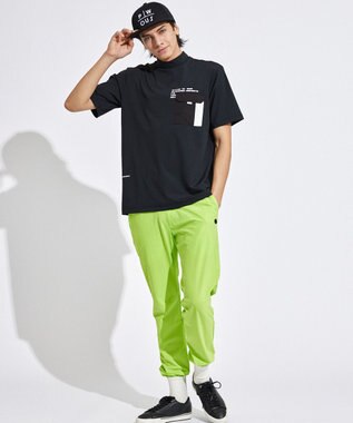 PW CIRCULUS 【UVカット / 吸水速乾 / 伸縮性抜群】【MEN】ポケットモック T ブラック系