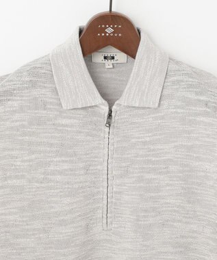 JOSEPH ABBOUD 【サスティナブル】スラブギマ ポロシャツ ライトグレー系