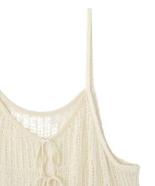CRAFT STANDARD BOUTIQUE ノットヤーン透かしビスチェ Off White