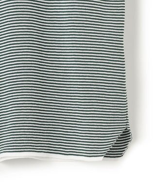 J.PRESS MEN 【Tシャツ感覚で着られる新感覚ニット】ボーダーニット ロングスリーブＴシャツ グリーン系1