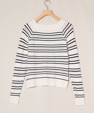 ONWARD Reuse Park 【組曲】ニット春夏 ホワイト