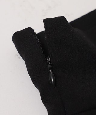 WEGO ハイウエスト2段プリーツスカパン ブラック