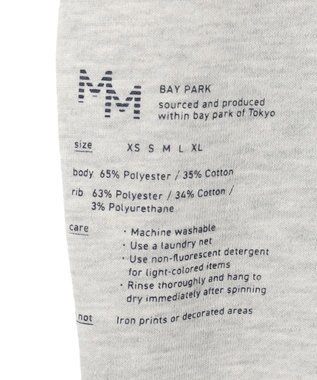 UNFILO MENS 【男女兼用】グラフィックプリント スウェットTEE [24年秋冬商品] グレー(サイドプリント)