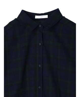 Green Parks ネルチェックシャツ Black Watch Green