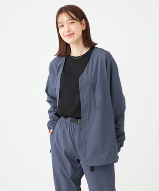 SHARE PARK LADIES 【UNISEX】撥水加工 フレックスカーディガン（XS・S・Mサイズ） アッシュネイビー