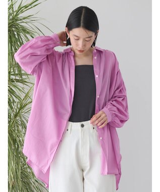 AMERICAN HOLIC カルゼギャザーシャツチュニック Pink