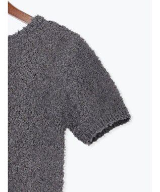 Te chichi テープヤーン前後2WAY5分袖カーディガン グレー