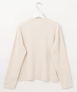 自由区 L 【アンサンブル対応・洗える】アセテートコットン カーディガン アイボリー