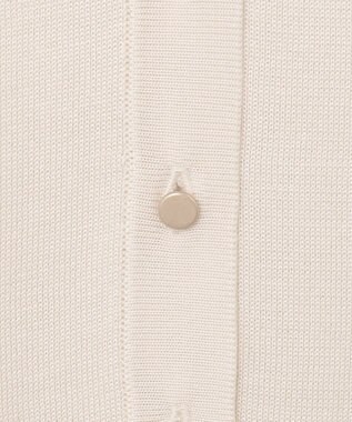 自由区 L 【アンサンブル対応・洗える】アセテートコットン カーディガン アイボリー