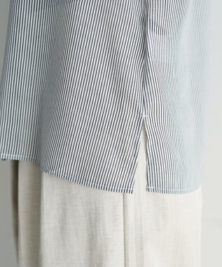 YECCA VECCA ラッフルレースブラウス Stripe