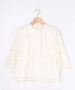 組曲 S 【先行予約・WEB限定】フラワーラッセルレーススタンド襟 ブラウス