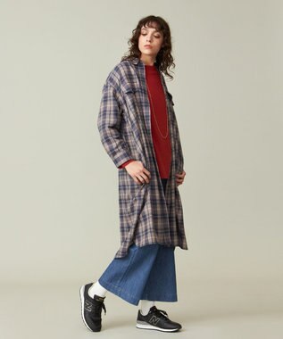 WOMEN】フランネル チェックシャツワンピース / J.PRESS YORK STREET | ファッション通販 【公式通販】オンワード・クローゼット