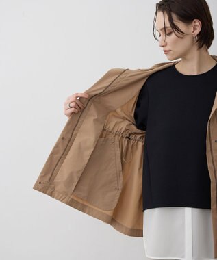 ICB L テントライン フーデットコート アプリコットベージュ