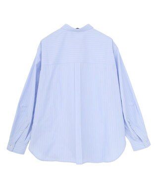 AMERICAN HOLIC 【花粉防止】【イージーケア】ベーシックシャツ Stripe Blue