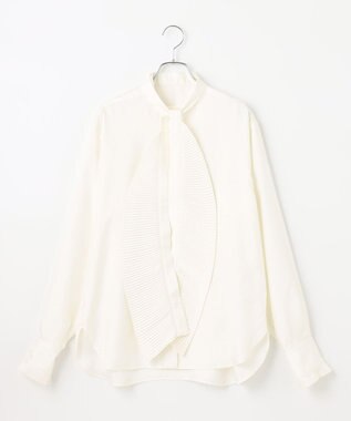 #Newans 【ANSWER for ファッショニスタ】プリーツボウタイ付シャツ ホワイト系