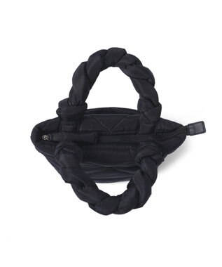 PELLE BORSA キルティング ミドルトートバッグ Puffy パフィ 5822 ブラック