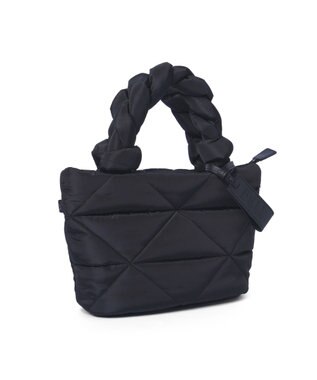 PELLE BORSA キルティング ミドルトートバッグ Puffy パフィ 5822 ブラック