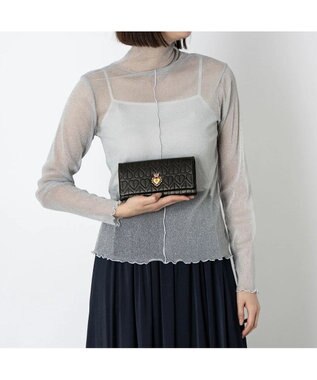 ANNA SUI ドリーミー かぶせ長財布 クロ